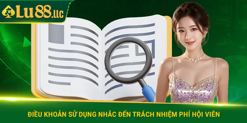 Điều khoản sử dụng nhắc đến trách nhiệm phí hội viên